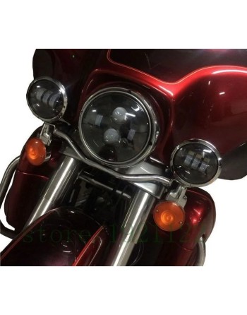 Reflektor lampa LED 7" light bary 4,5" zestaw Harley Davidson Electra Glide