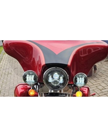 Reflektor lampa LED 7" light bary 4,5" zestaw Harley Davidson Electra Glide