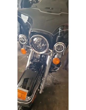 Reflektor lampa LED 7" light bary 4,5" zestaw Harley Davidson Electra Glide