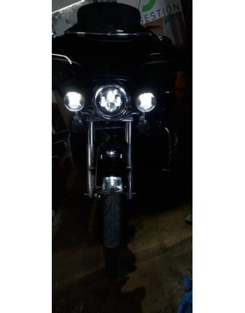 Reflektor lampa LED 7" light bary 4,5" zestaw Harley Davidson Electra Glide