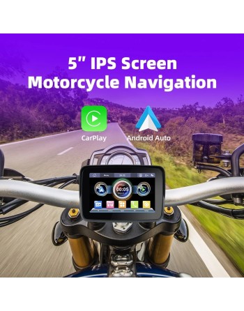 Nawigacja motocyklowa GPS Apple CarPLay Android Auto Mapy IP67 yanosik