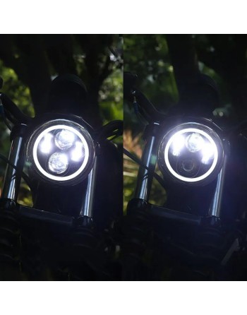 Reflektor lampa LED 5,75 " Harley Sportster, Dyna, Iron 883 Triumph DR